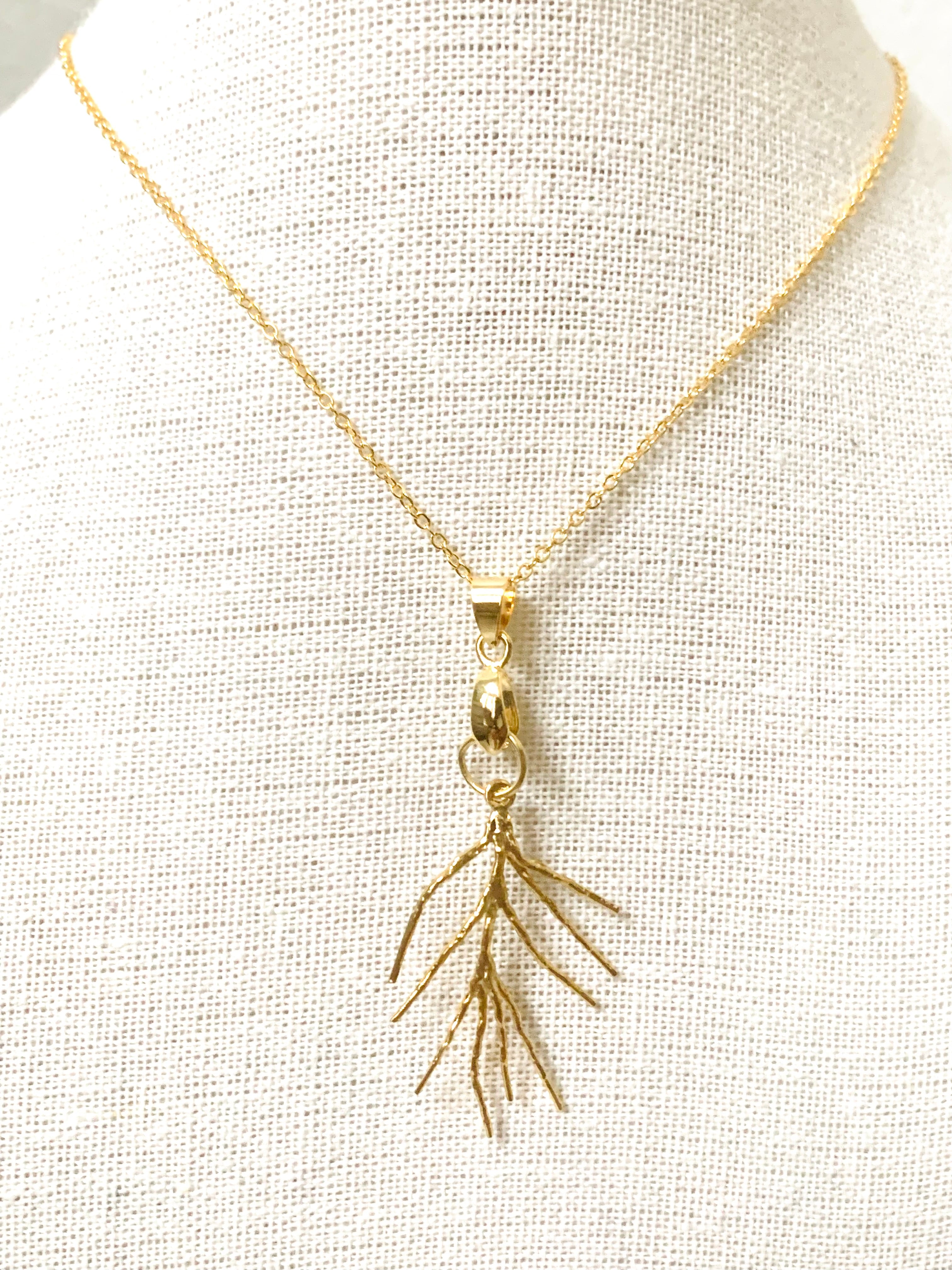 Golden Twig Necklace