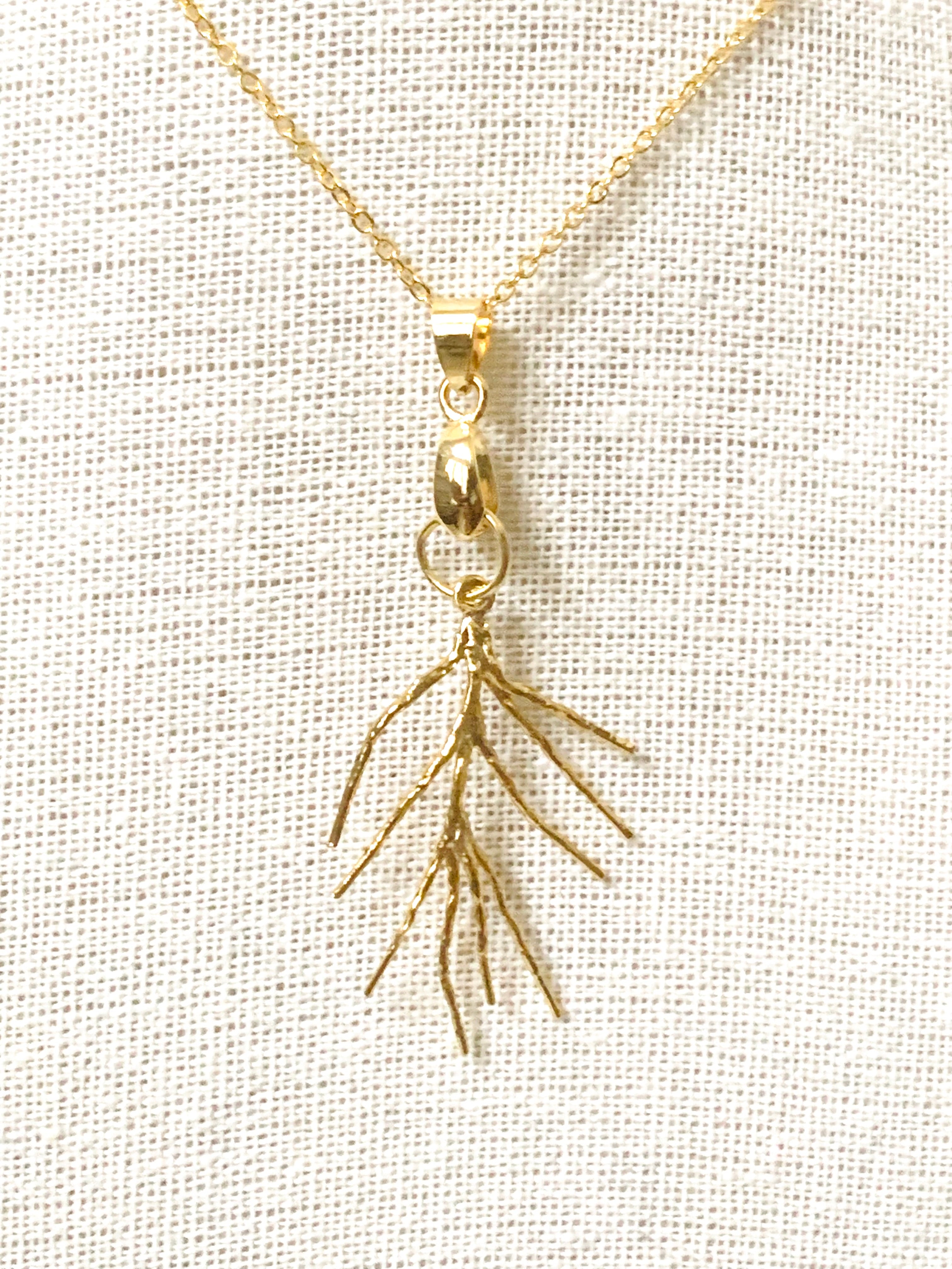Golden Twig Necklace