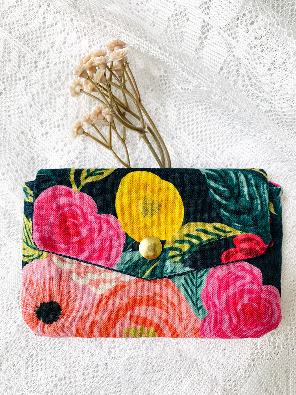 English Garden Floral Card Holder Wallet