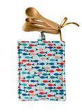 Colorful Fish Potholder, Coastal Kitchen Decor Gift, Ocean-themed Trivet, Hot Pad