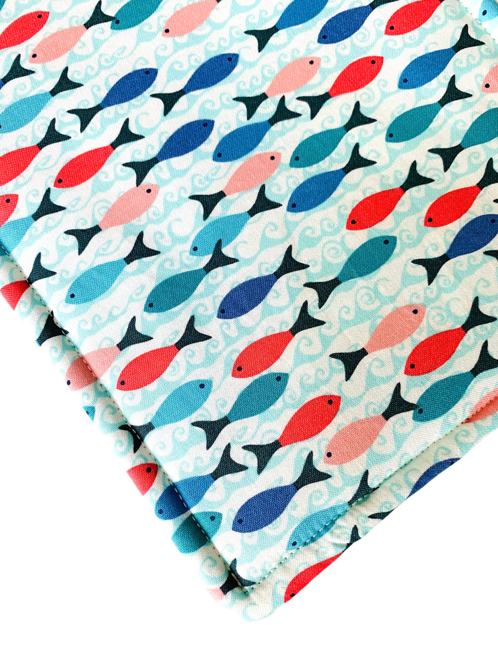 Colorful Fish Potholder, Coastal Kitchen Decor Gift, Ocean-themed Trivet, Hot Pad