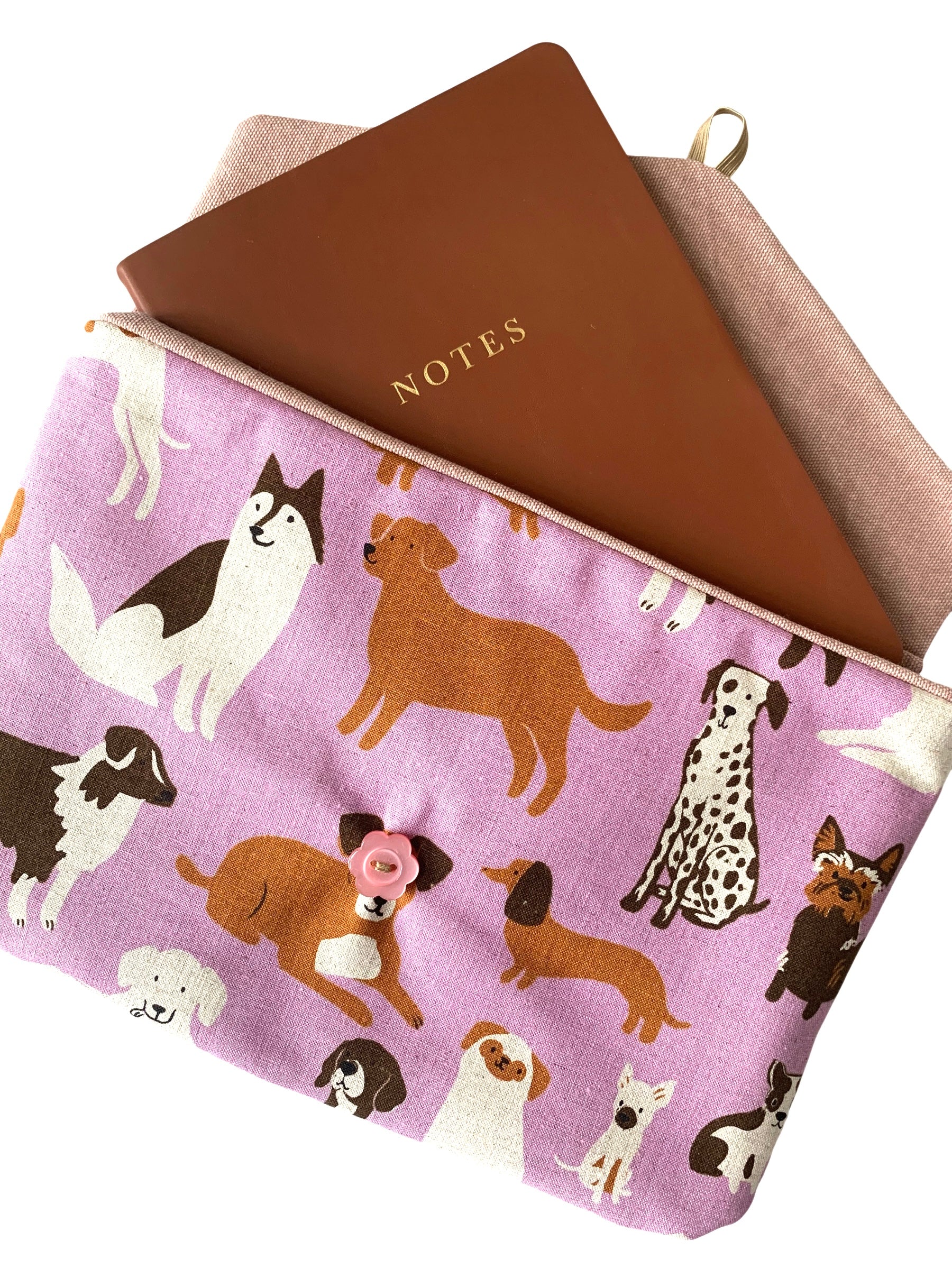 Dog Print E-reader Case, Kindle Paperwhite Sleeve, Kindle Scribe Case, Kobo Libra Cover, Pocketbook Case, Journal Sleeve