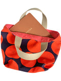 Margaux Red Mini Tote, Handmade Red Dot Cute Bag