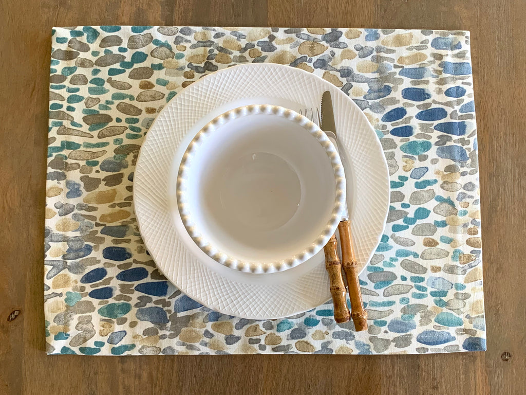 Ocean Pebble Coastal Placemats - Set of 4