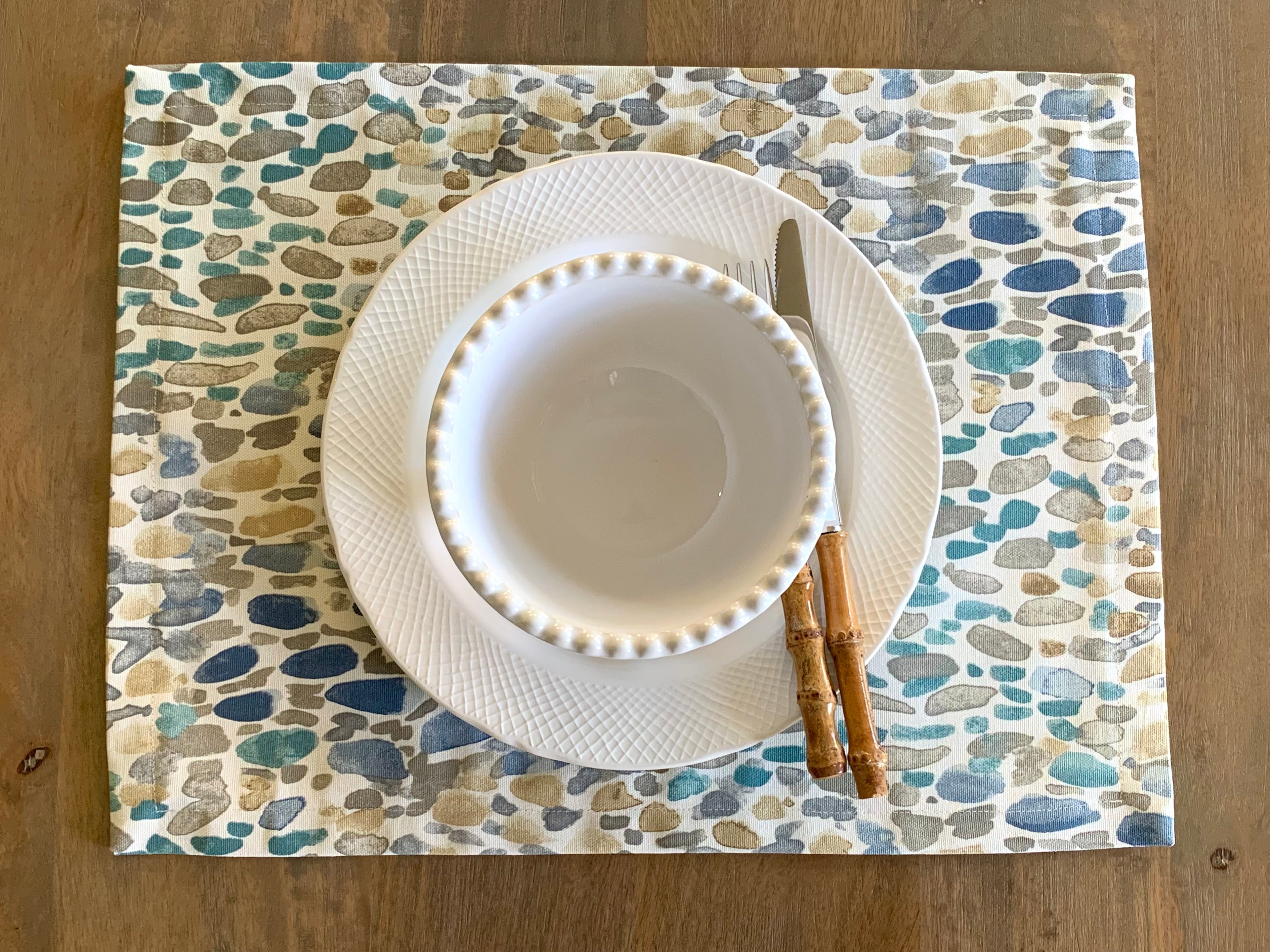 Ocean Pebble Coastal Placemats - Set of 4