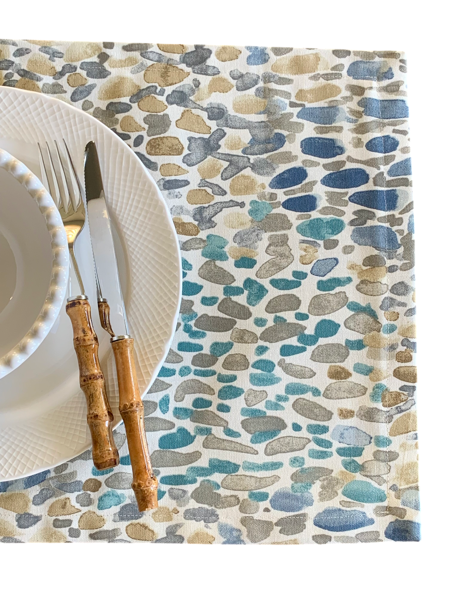 Ocean Pebble Coastal Placemats - Set of 4