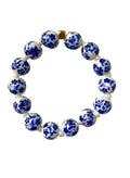 Blue and White Floral Bracelet