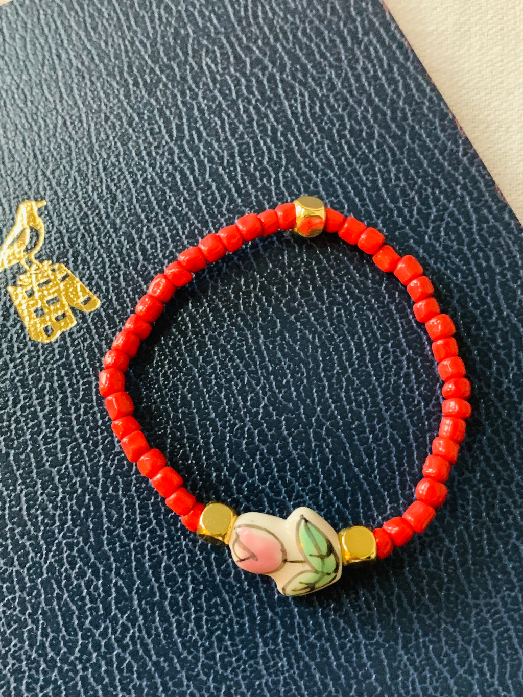 Pink Tulip Bloom Bracelet